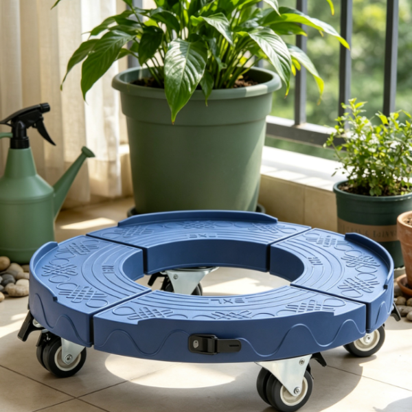 Adjustable Plant Caddy With Locking Wheels