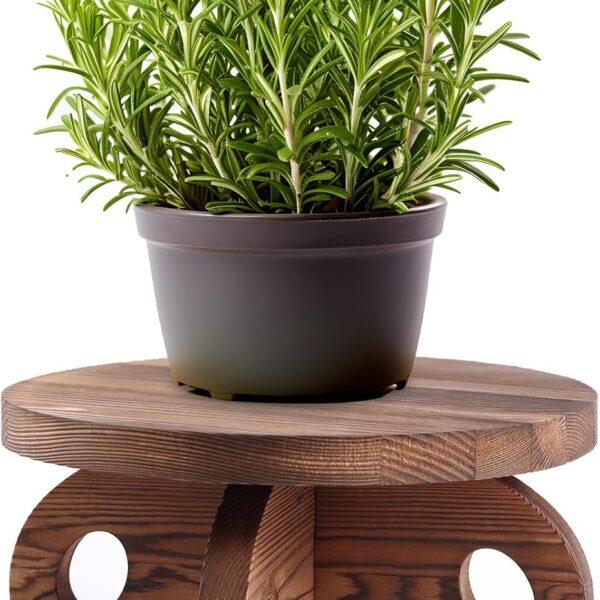 Wooden Corner Plant Riser / Display Base